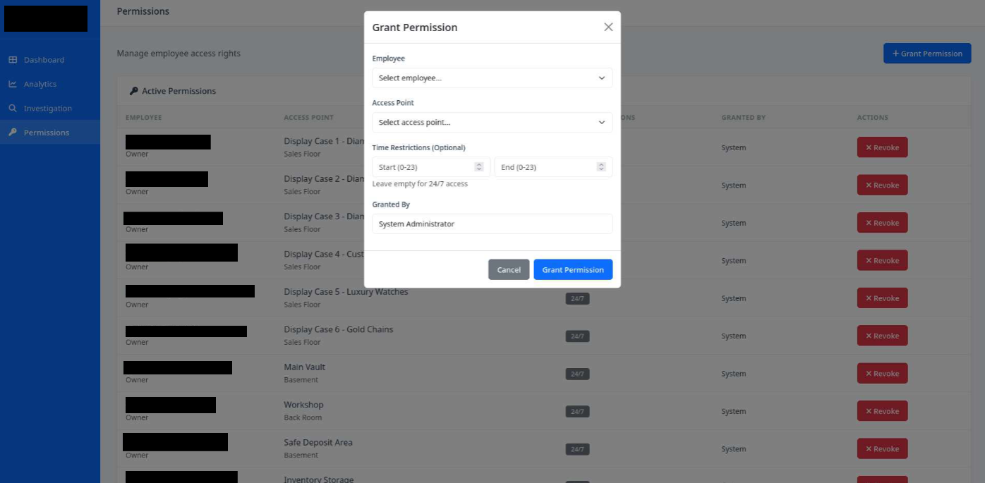 Grant Permission Dialog